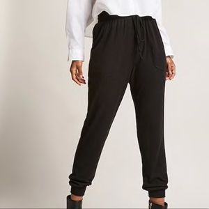 Brushed knit joggers